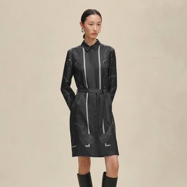 Herme* New High-End Boutique Custom 19 Momme 100% Heavyweight Silk Twill Fabric