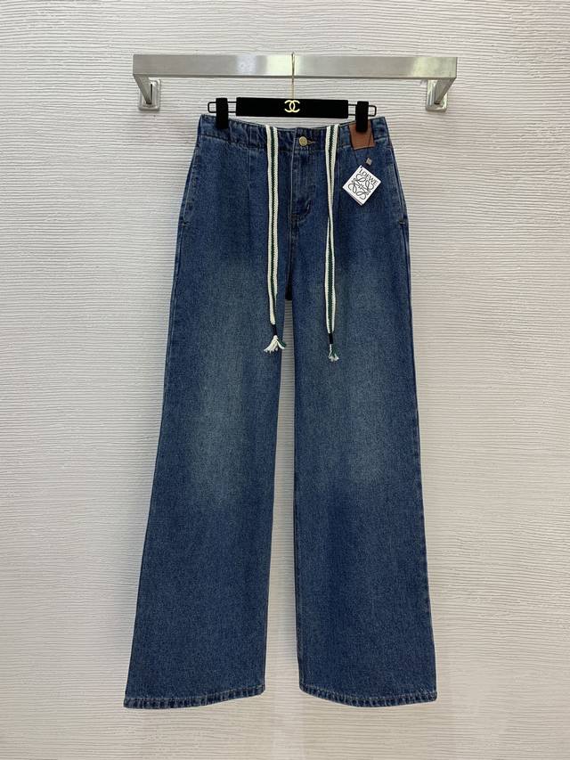 Loew* New high-end custom washed denim cotton fabric, simple and stylish loose s