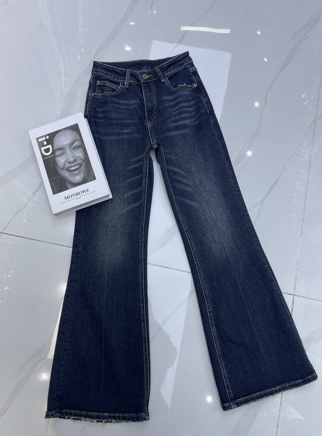 Detailed Real Shots Miumi* Supermodel Flare Pants Autumn/Winter Newest Style Miu