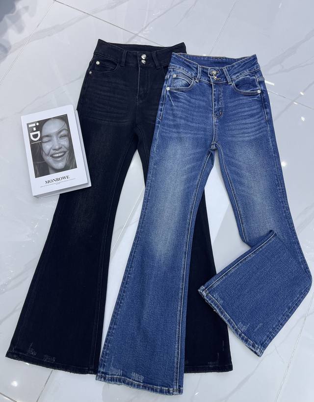 Detailed Real Shot Balmai*Leg-Flat Flare Pants are Here Super Hot Item Double-Bu