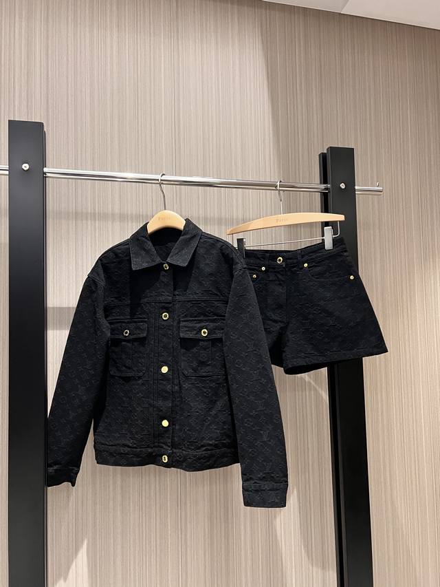 New Arrival Recommendation: Monogram Jacquard Black Denim Jacket, Classic Monogr