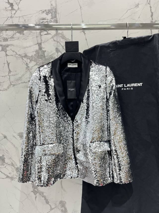 Saint Family Silver Sequin Suit Exclusive First Release Custom Suit Sizes Sml DD