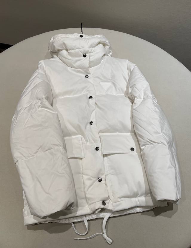 Sizes: 36 38 40 prad 25 Autumn/Winter New Women's Hooded Thick Down Jacket with