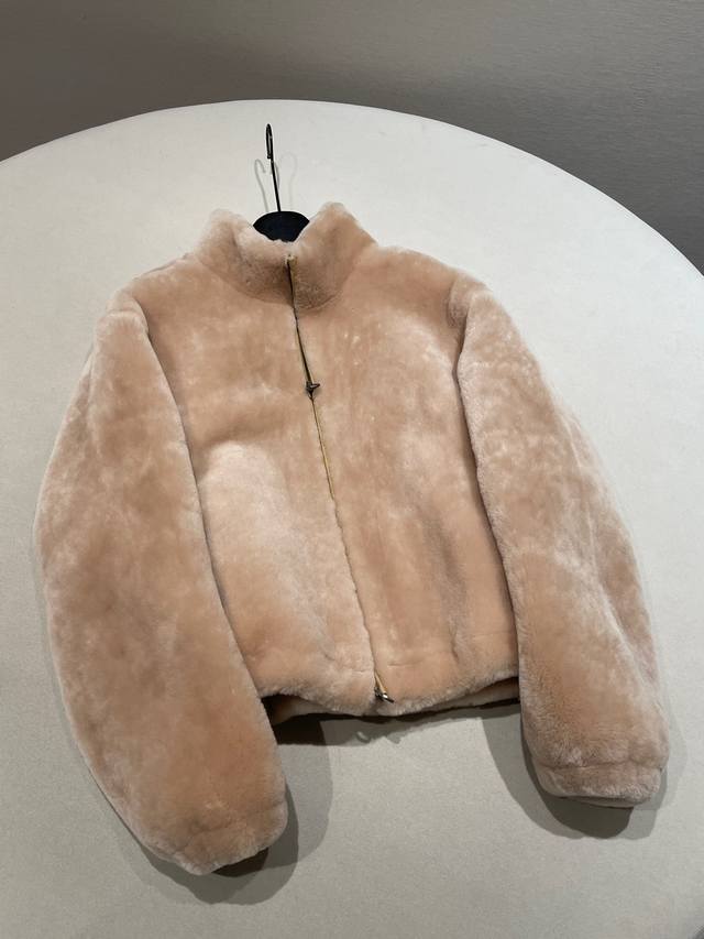 Sizes: 36 38 40 * Spanish Imported Merino Stand Collar Shearling Coat A super e