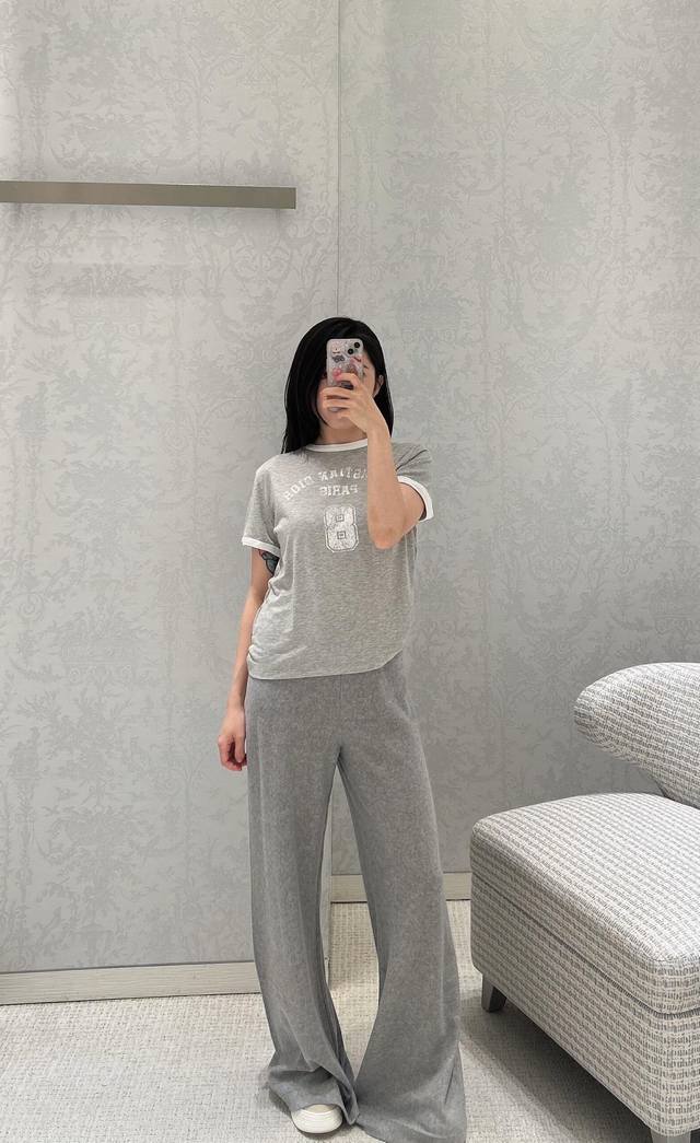 Dio* 26Ss Early Spring New Letter Print Casual Short-Sleeve T-Shirt | Exclusive