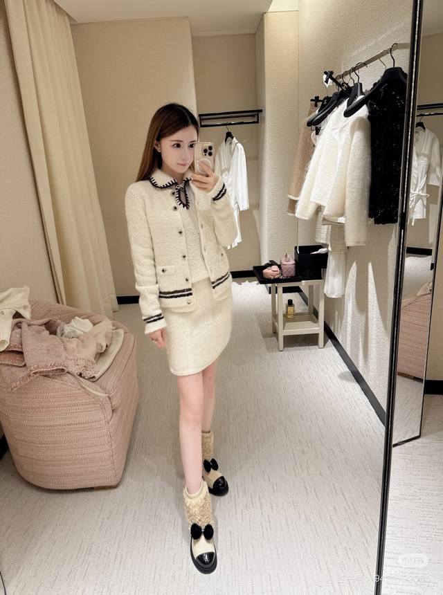 Chane* 2025Fw Fall/Winter Ski Collection Knit Cardigan: From the Chanel Coco Nei