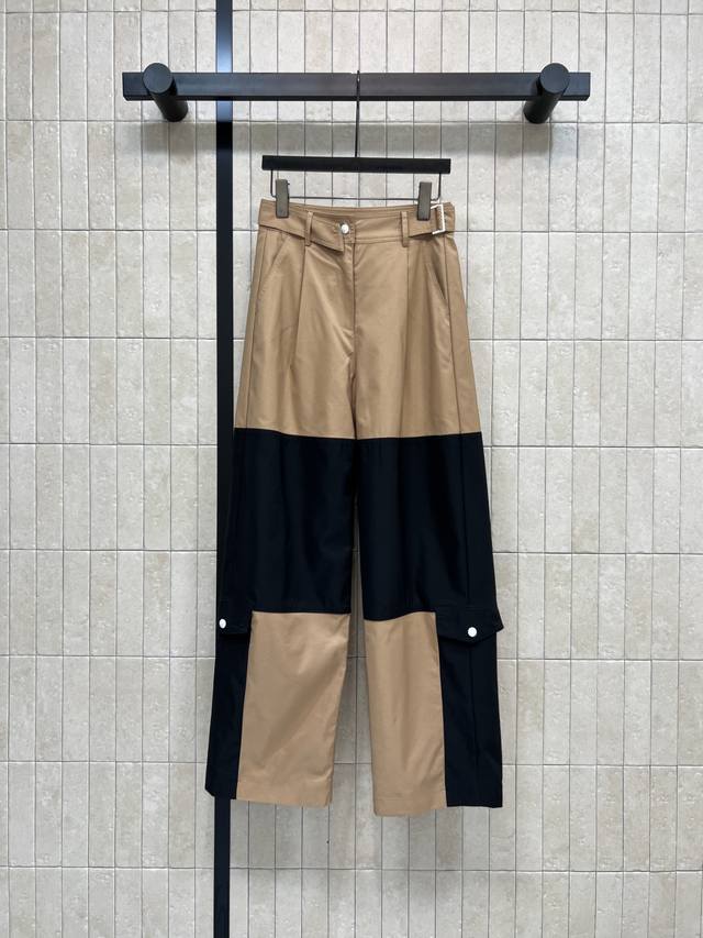 L's new Fall/Winter 2025 color-blocked cargo pants feature a khaki and black col