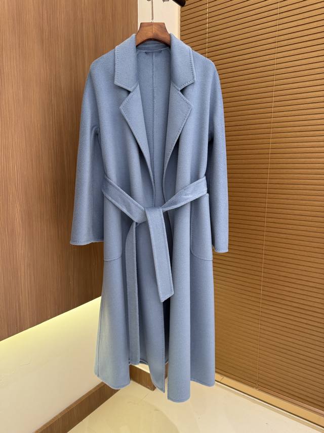Maxmara - Labbro Light Blue 100% Cashmere Sizes 36, 38, 40 13 Colors Available D