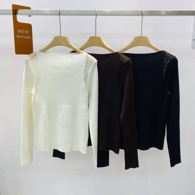 New Niche Gentle Style Sweet and Elegant Hollow-out Shoulder and Sleeve Design K