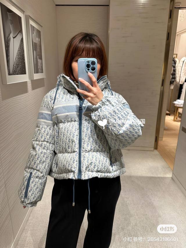 25 New style monogram jacquard all-over print fashionable hooded cotton coat, wa