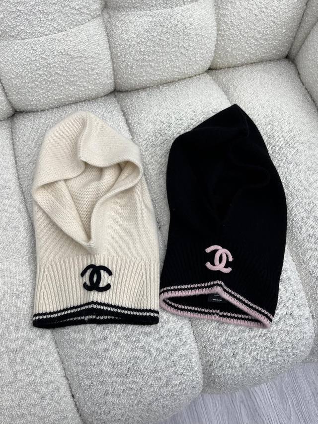 Chane* Cashmere Buffet Hat Made with fine cashmere knit fabric Featuring contras