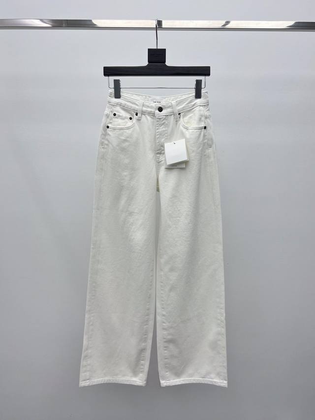 The Ro* Fleece Straight Leg Jeans Classic Eglitta series women's straight leg je