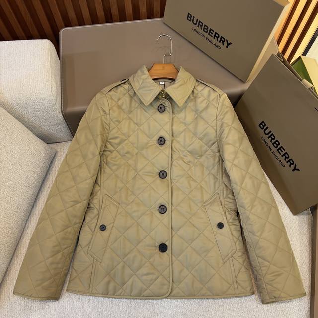 Horn Button Quilted Temperature-Controlled Slim Fit Jacket/Coat Burbour's top-se