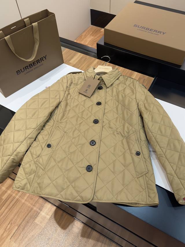 Horn Button Quilted Temperature-Controlled Slim Fit Jacket/Cotton-Padded Coat C