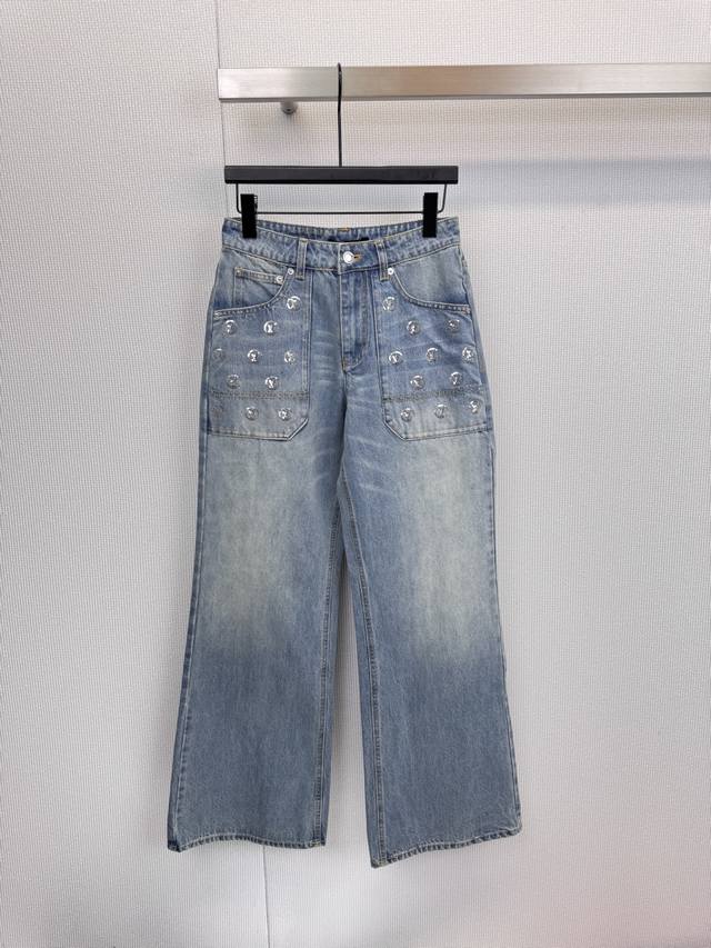 When the Monogram strips away its glitz and glimpse onto denim, these LV jeans,