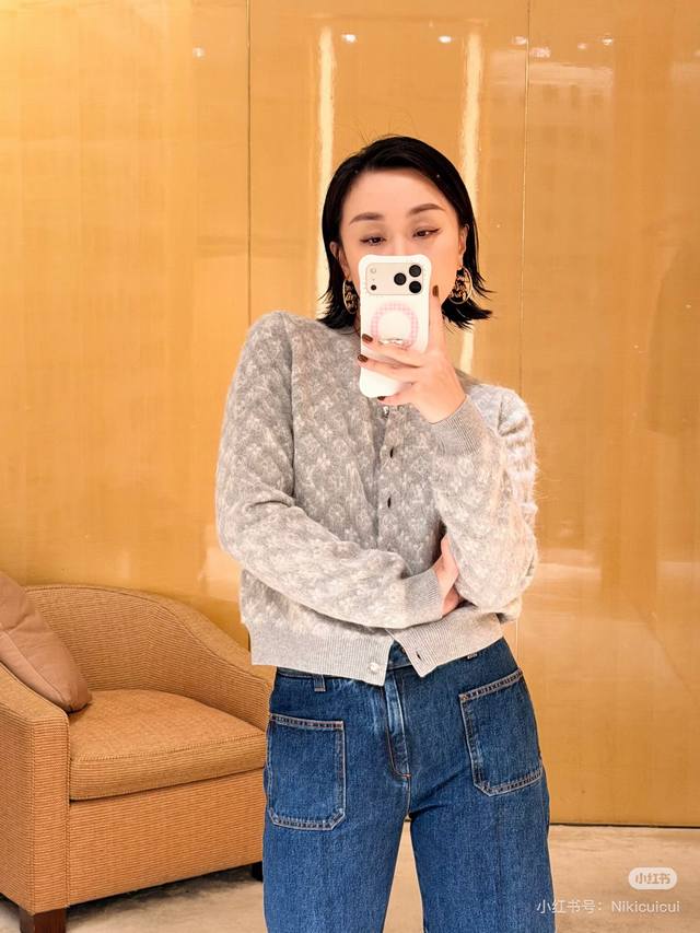 New Louis Vuitton (LV) high-end custom 100% wool yarn fabric, all-over monogram