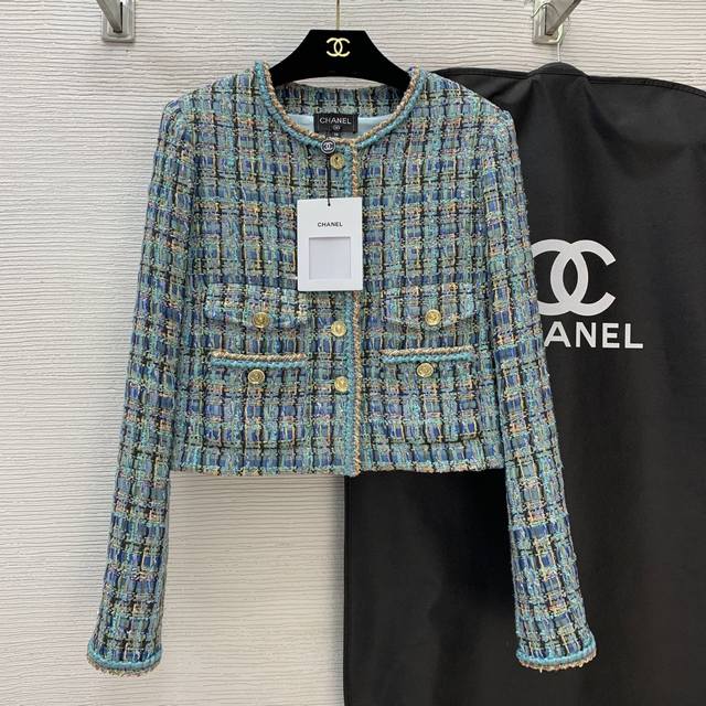 Chane* New high-end custom mixed-color woven gold thread color-blocked blended f