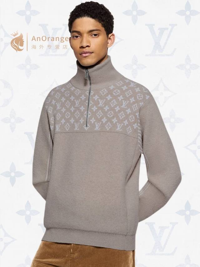 Louis*LV New High-End Custom 100% Sheep Wool Yarn Fabric, Soft and Skin-Friendly