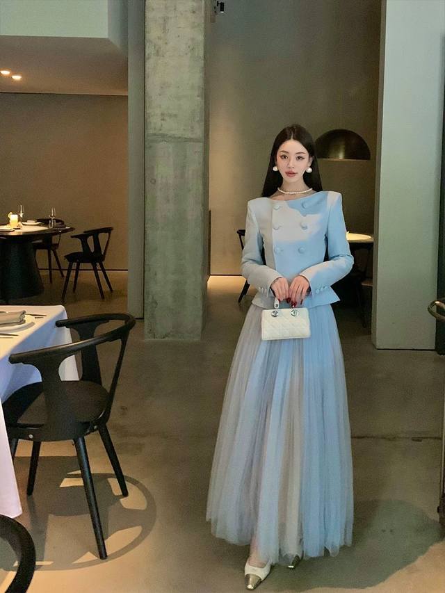 Dio* New high-end custom-made elegant professional commuter suit! Double-breaste