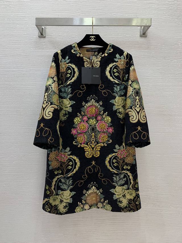 Dolce & Gabbana Dg* New High-End Custom Chenille Fleece Fabric, Court Style Ret