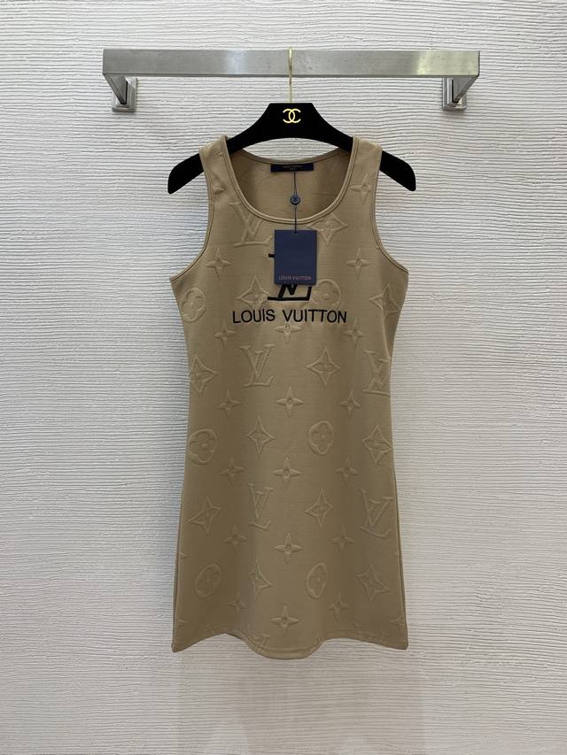 Louis*Lv brand new letter logo embroidered monogrammed slim-fit sleeveless vest