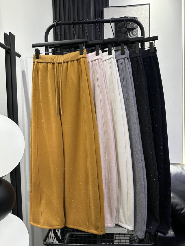 Alexander Wang - New High-Temperature Ironed Sparkling Rhinestone Fleece-Lined S