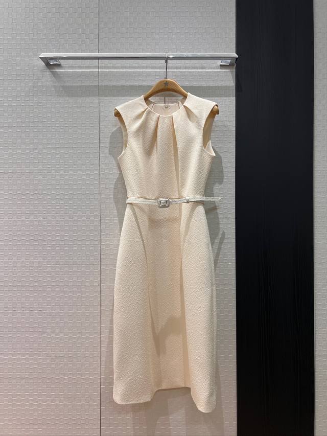 New Arrival 26 Early Spring Resort French Minimalist Tweed Sleeveless Dress Rou