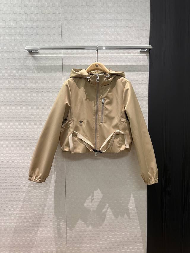 New Arrival Recommendation: Misty Blue Monogram Hooded Trench Coat, Loose Fit, A