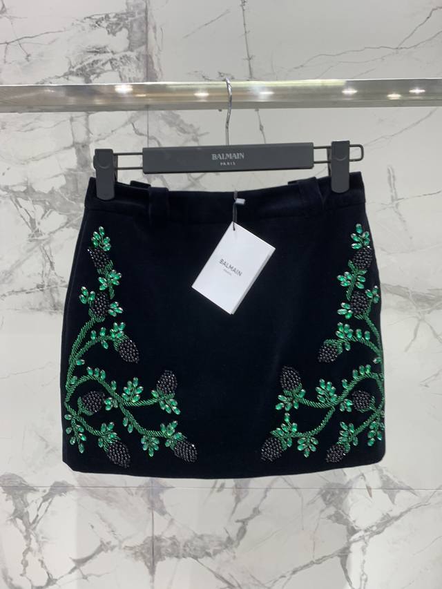 Baljia Heavy Industry Series Velvet Cotton Midi Skirt Grape Theme Handmade Seri