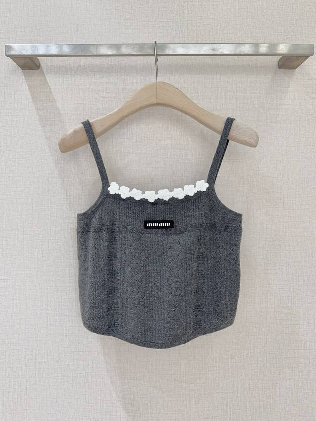Miu Miu New Arrival Recommendation: Knitted Camisole. The knitted fabric feature
