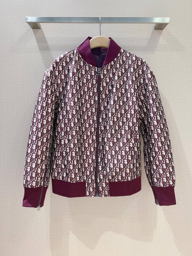 Dio*R Autumn/Winter New Monogram Jacket Baseball Uniform Fashionable and classic