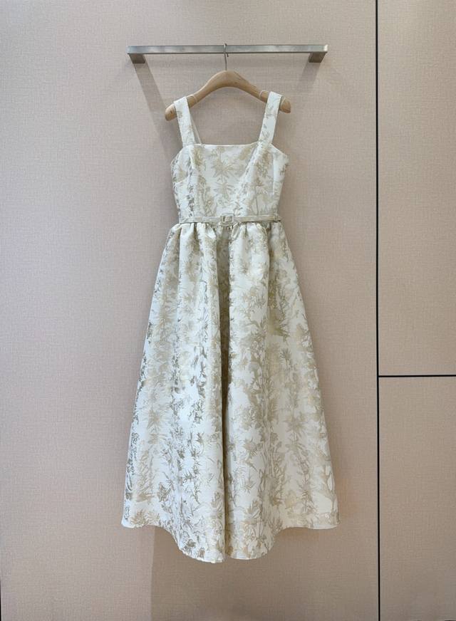 New Arrival from D Brand Gorgeous Spaghetti Strap Dress Sweet Gold Thread Firew