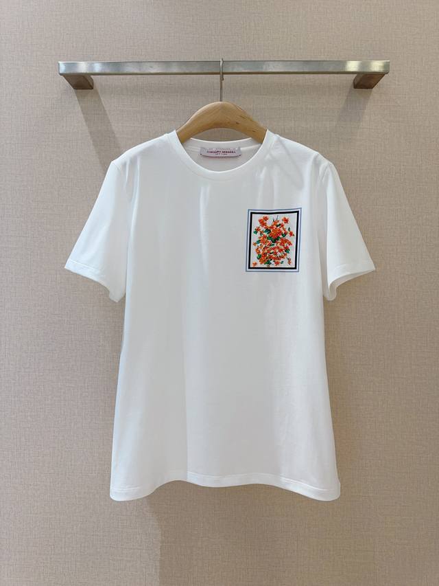 Carolina Herre*R*A 2025 Early Autumn Collection Short-Sleeve T-Shirt A simple an