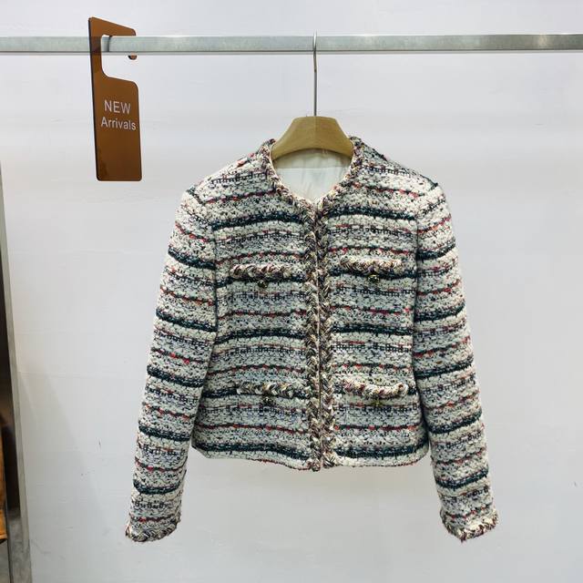 New Romantic French Socialite Elegant Rich Heiress Colored Thread Woven Tweed Rh