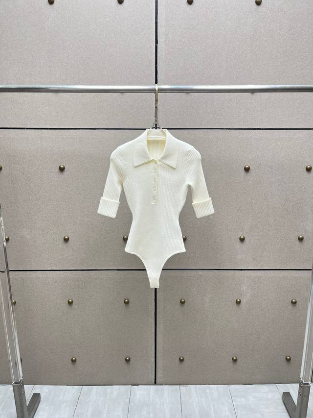 Knitted Collared Jumpsuit! Two Colors: S, M, L, DDD