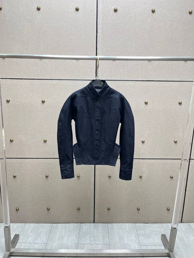 Mugl patchwork denim jacket! Cotton, two colors, S, M, L, DDD