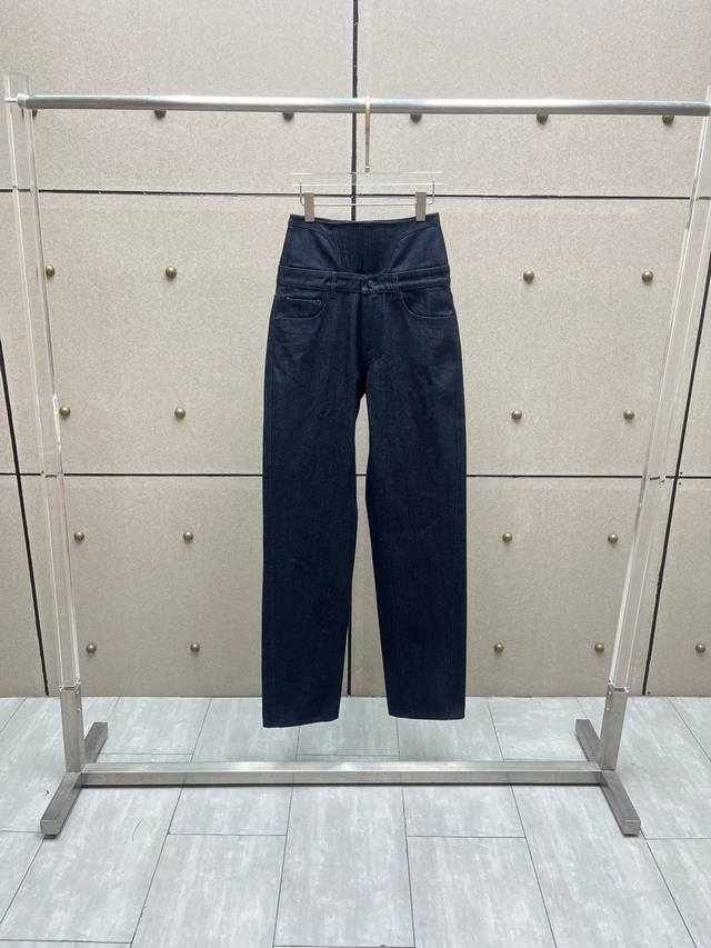 Mugl Herringbone Double Waist Jeans! Cotton, Two Colors, Sizes S, M, L, DDD