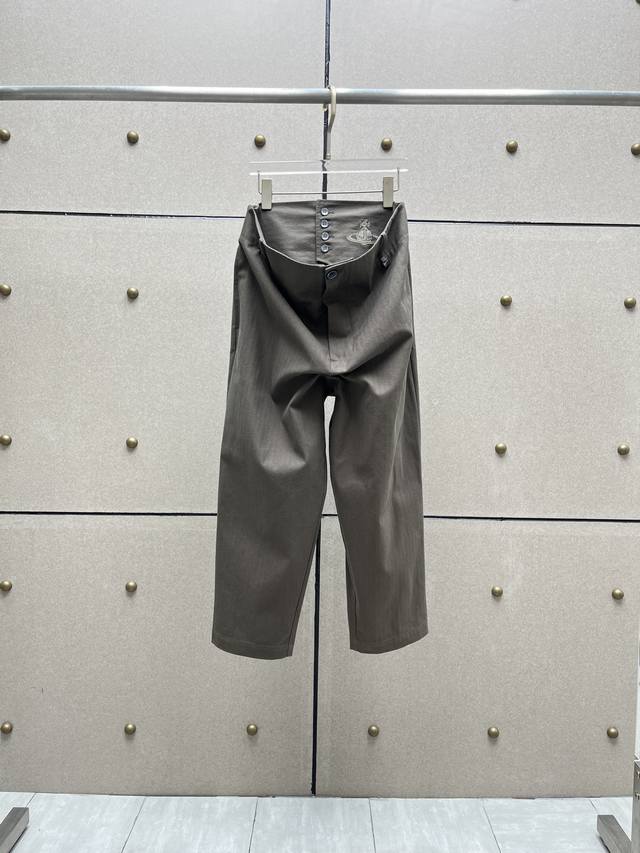 Vivienne* Embroidered double-waisted loose-fitting trousers! Cotton Sml DDD