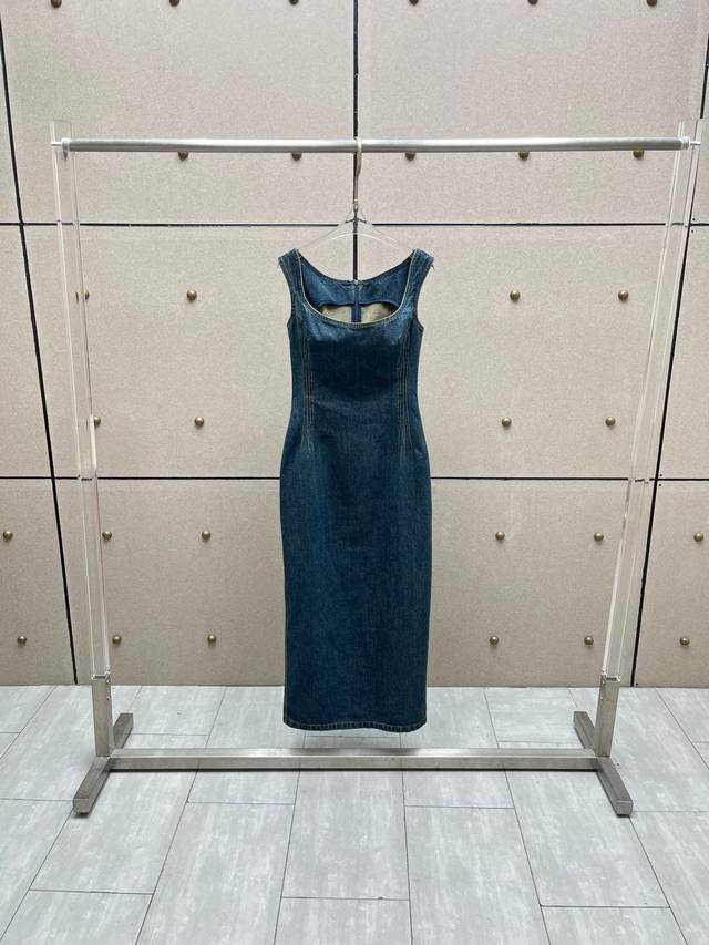 Magda Early Autumn Denim Slim Fit Dress! Cotton Sml DDD