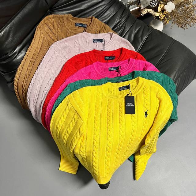 Ralph Lauren 2025 New Sweater A bold autumn/winter color bomb! Available in six