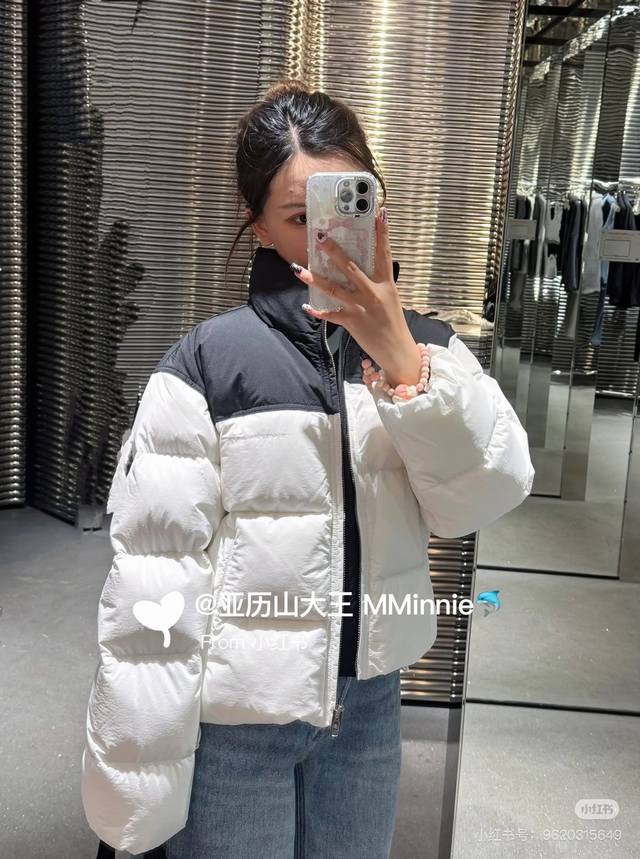 2025 New Color Block Stand Collar Down Jacket Custom Yb Imported Material, repli