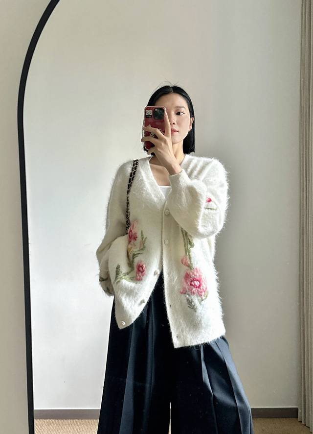 25 New Floral Print Cardigan Sweater - Soft and fluffy, super comfortable for au