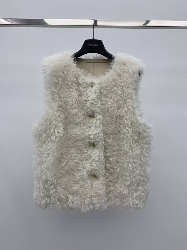 Fur and Leather Vest Made with premium Tuscan fur and leather fabric Dense and