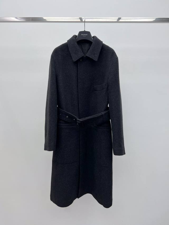 Lemair* Belted Wool Coat Made of 50% wool blend and 50% alpaca wool fabric Yb cu