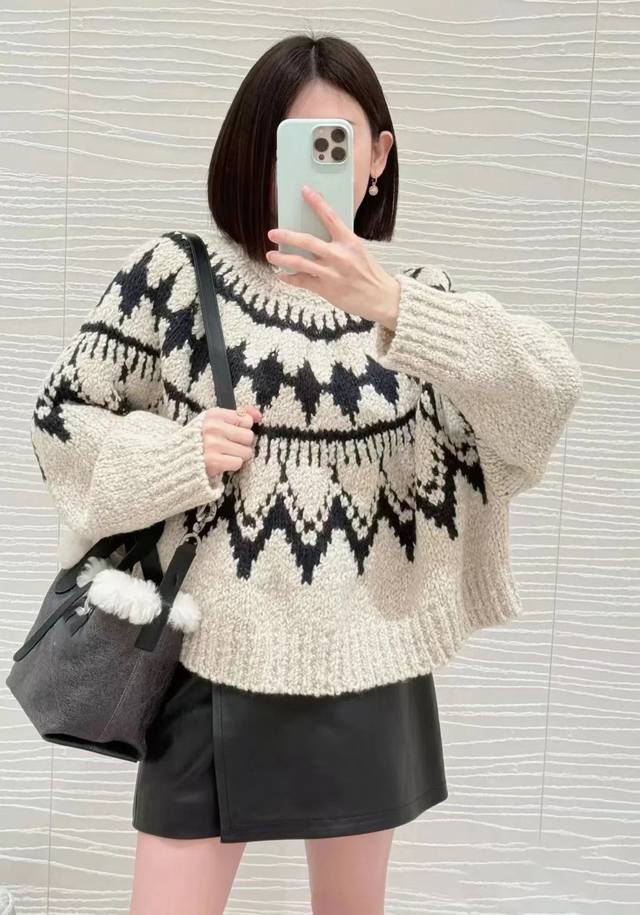 Original Dd......2025 Autumn/Winter New Fashion Fair Isle Jacquard Pullover Swe