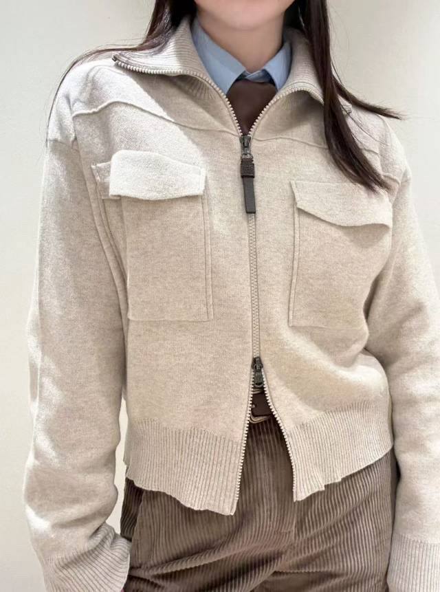 Original Bc 2025 Autumn/Winter New Fashion Wool Zipper Jacket. A simple and ver