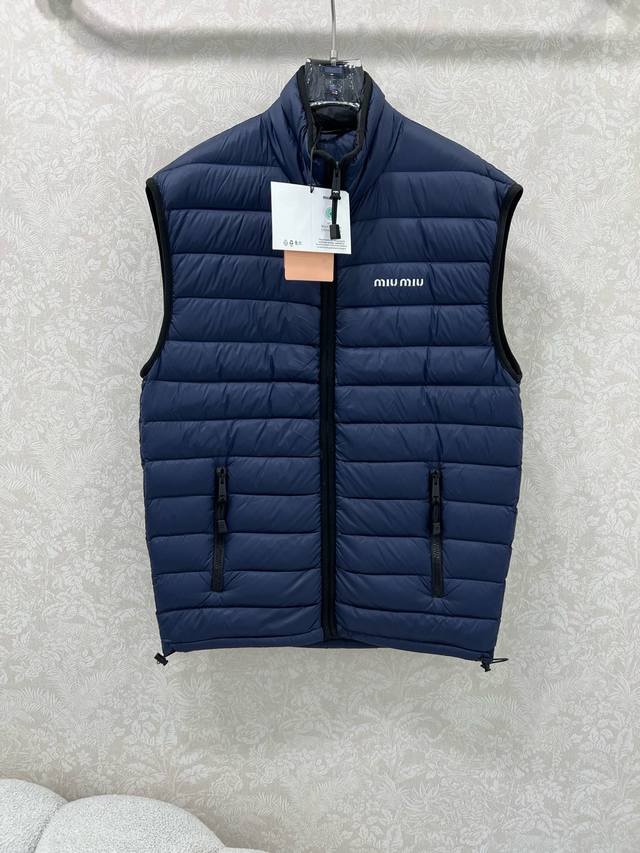 Miumi*25 New Down Vest Custom Yb Made of windproof and waterproof nylon, filled