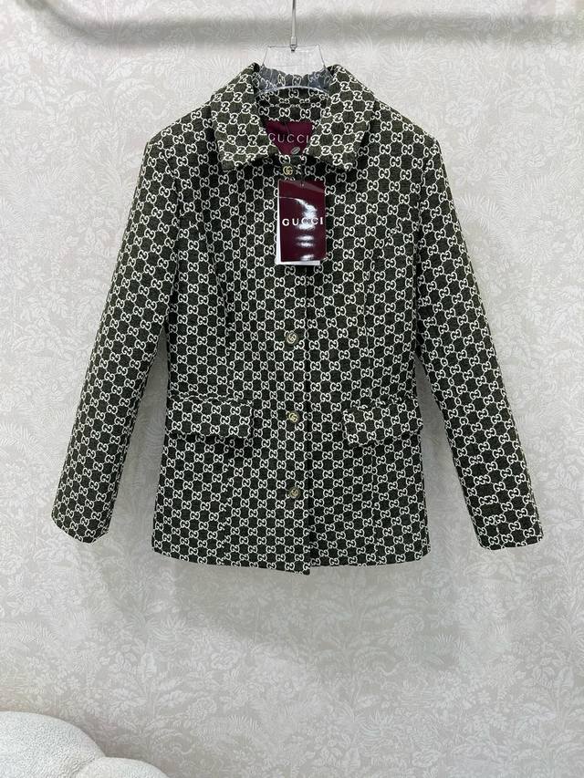 Gucc*25 New arrivals in the wool chenille series! Gg letter jacquard woven wool