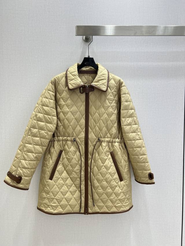 Highly recommend Rl*2025 Autumn/Winter New Style Lapel Diamond Pattern Slim Wai