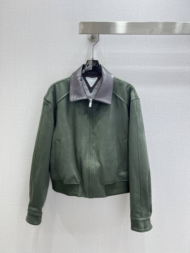 Highly recommend Bv*2025 Autumn/Winter New Style Lapel Suede Jacket with Leathe